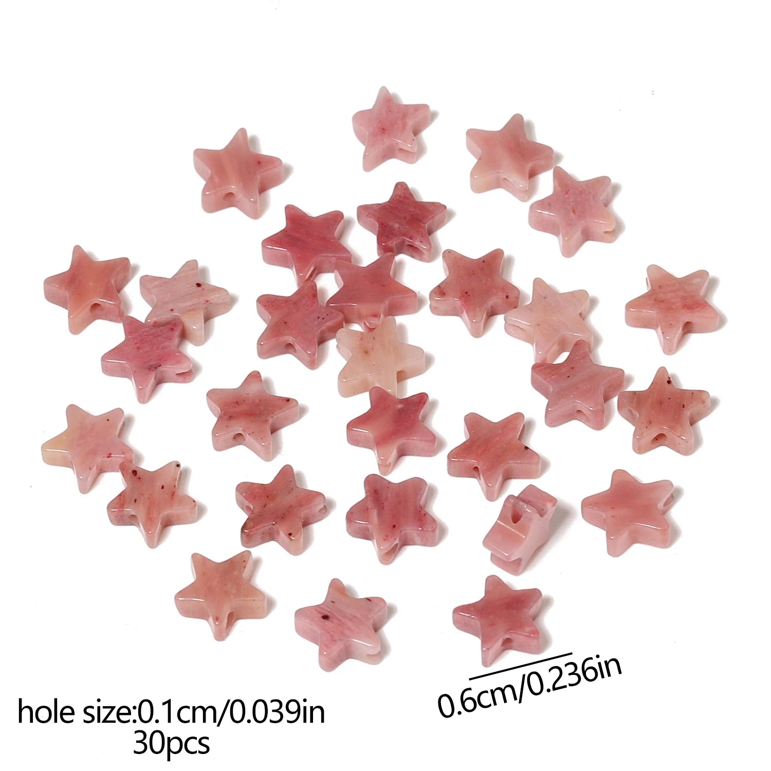 Natural Rhodonite Stone Beads — Multi-Shape Charms for DIY Jewelry Making