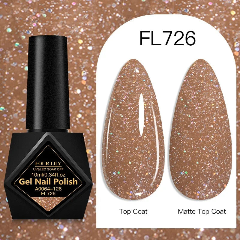 Four Lily Gel Nail Polish — Long Lasting Semi-Permanent Manicure Set