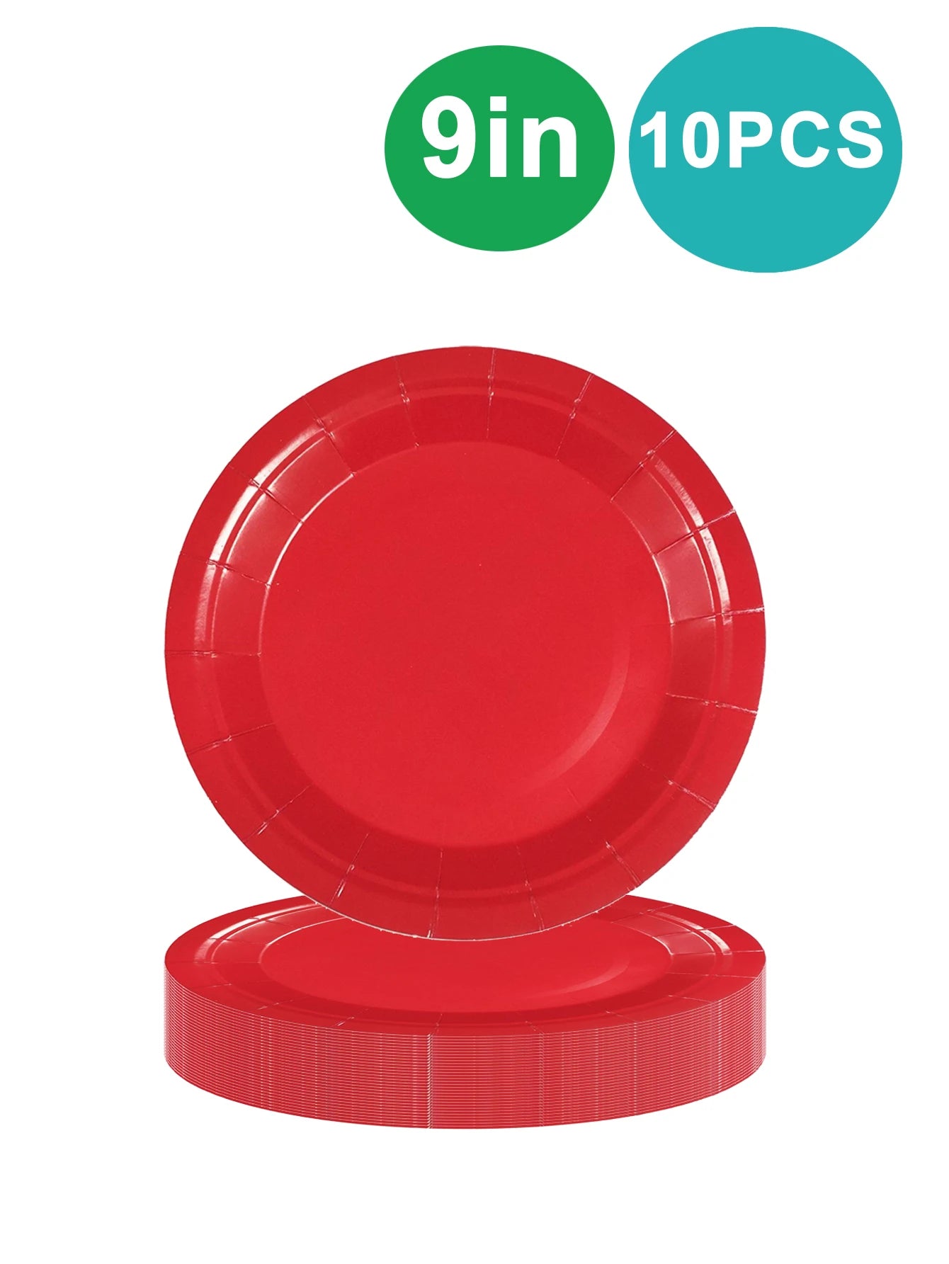Red Disposable Tableware Set — Versatile Paper Party Supplies