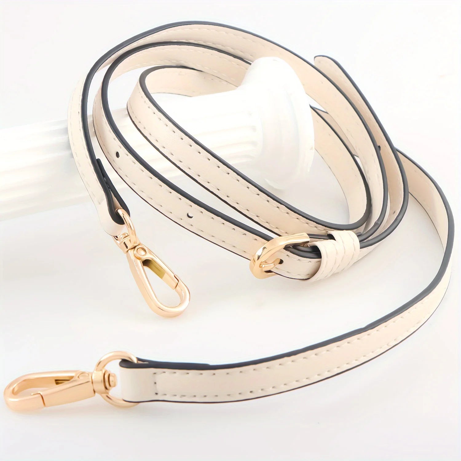 LEBATSION Leather Purse Strap — Adjustable Replacement Shoulder Strap for Handbags