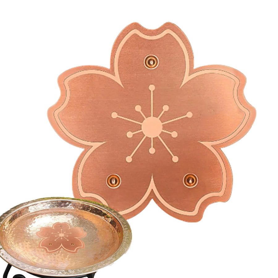 Copper Bird Bath Purifier Disk — Stable Outdoor Water Cleaner