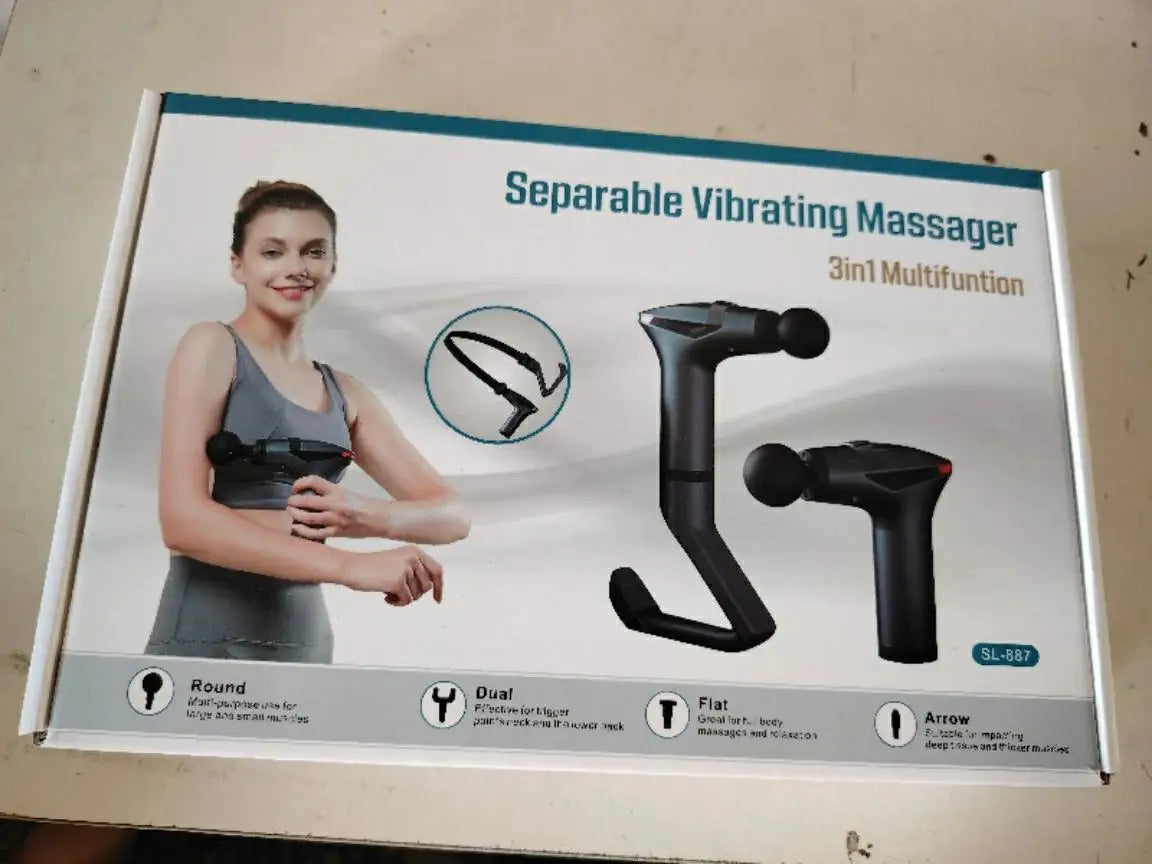 HOMEFISH Electric Massage Gun — Deep Tissue Percussion for Muscle Relaxation