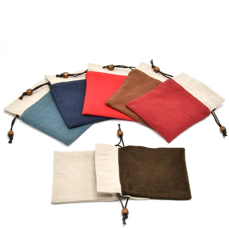 Cotton Drawstring Storage Bag — Small Jewelry & Gift Organizer