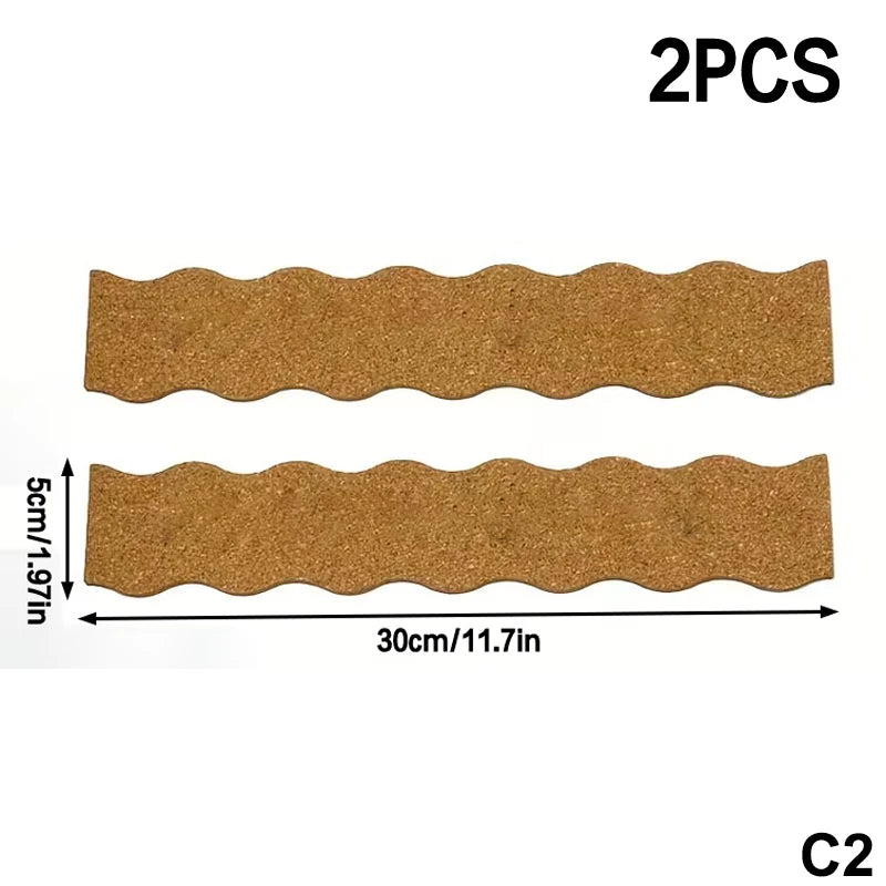 Self-Adhesive Cork Board Strips — Wall Organizer for Photos and Notes