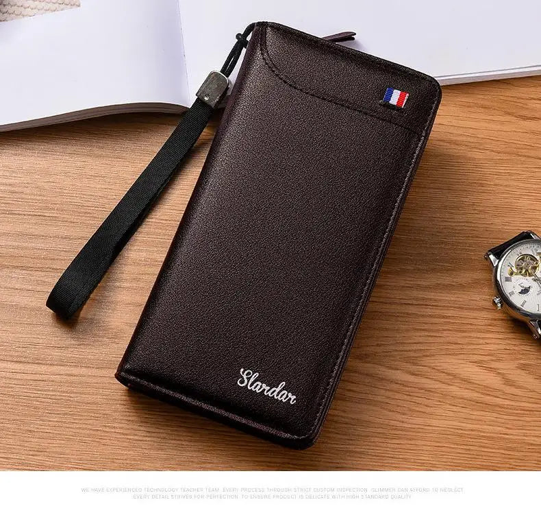 TCGAD Men's Vintage Business Clutch — Multi-Functional Phone Bag & Wallet