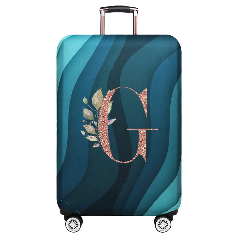 Stretch Luggage Protector Cover — Decorative Suitcase Guard for Travel