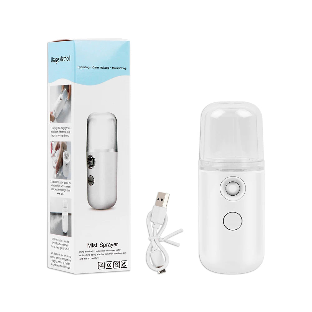SALORIE Nano Mist Facial Sprayer — Portable Skin Moisturizing Device
