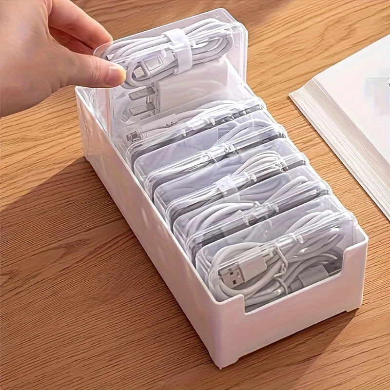 Desktop Cable Management Boxes — Charging & Accessory Organizer for Home Office