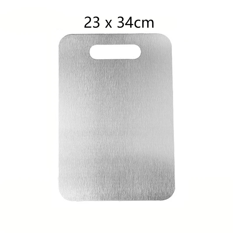 Stainless Steel Cutting Board — Durable Double-Sided Kitchen Prep Surface