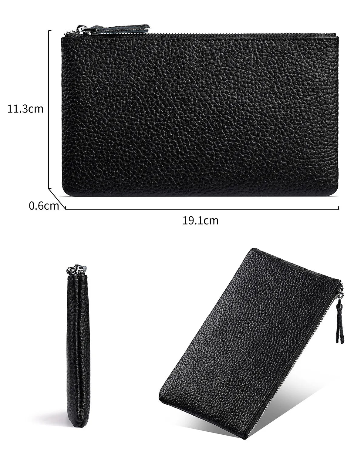 LYTWLZK Genuine Leather Wristlet — Phone Holder & Long Wallet Clutch
