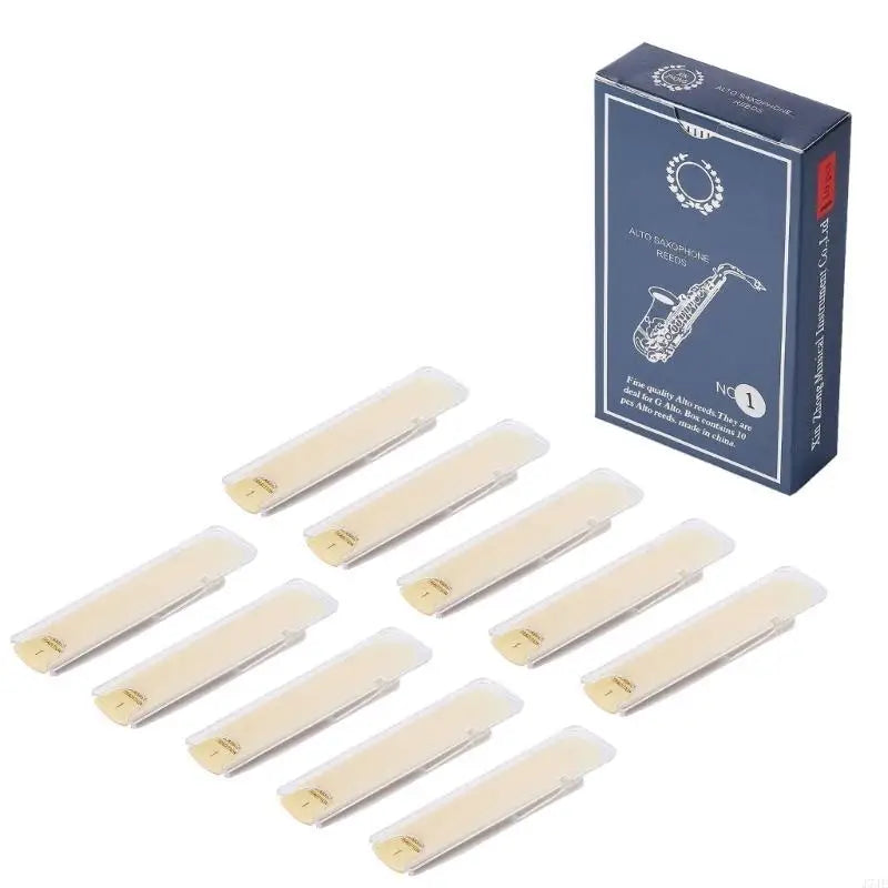 Eb Alto Saxophone Reeds — Professional Woodwind Instrument Parts, 10-Piece Set