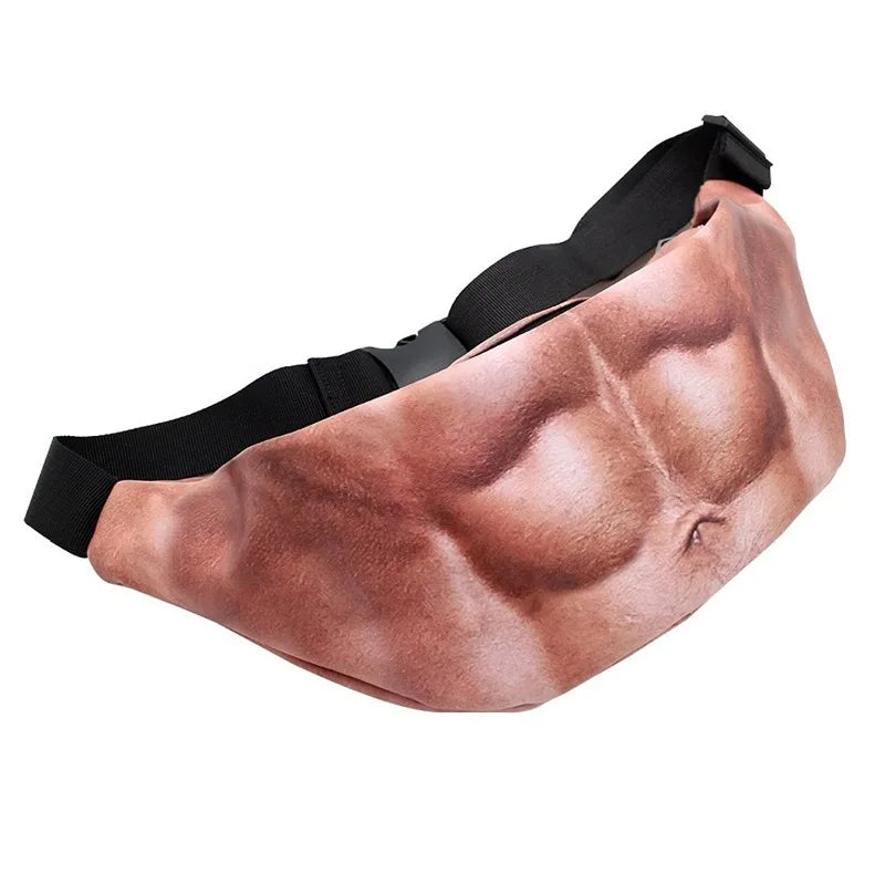 Fake Beer Belly Waist Bag — Funny Prank Fanny Pack for Outdoor Activities