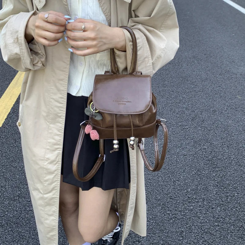 Trendy Mini Backpack — Fashionable Small Shoulder Bag for Women