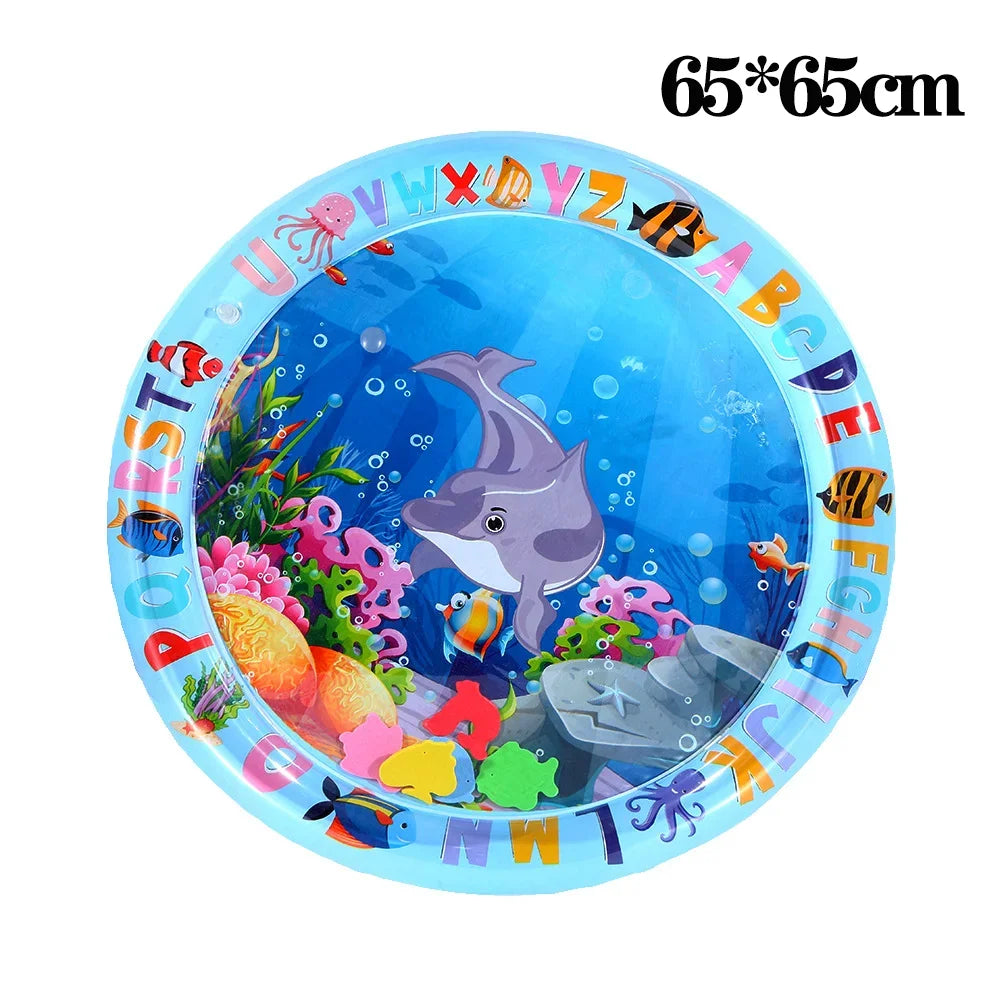 Inflatable Water Sensory Play Mat — Ocean Theme Pet Activity Mat