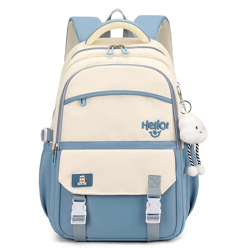 OKKID Girls School Backpack — Large Capacity Waterproof Bookbag