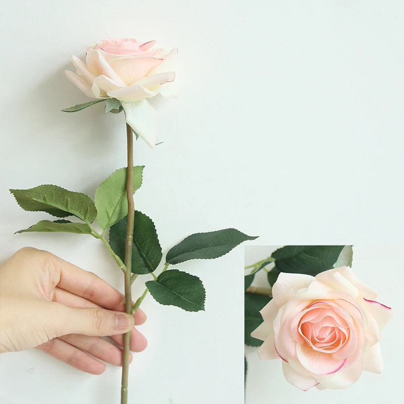 Artificial Latex Rose Flowers — Real Touch Floral Decor for Weddings