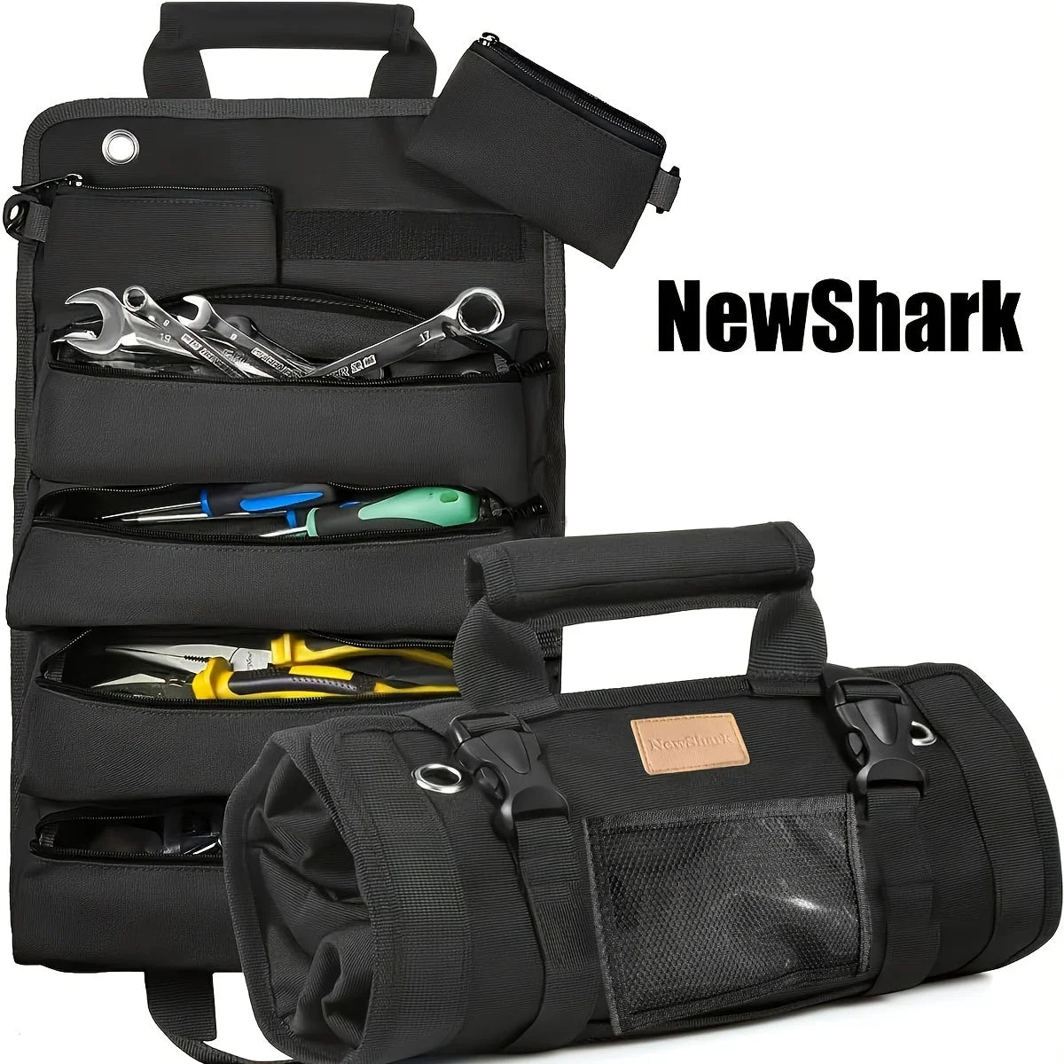 NIUXIANG Tool Bag Organizer — Heavy Duty Roll Up Design with Detachable Pouches