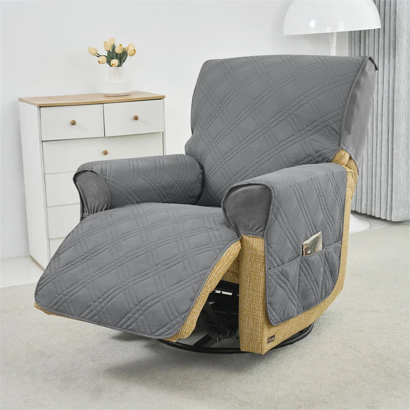 Single Recliner Sofa Cover — Non-Slip Protective Slipcover for Armchairs