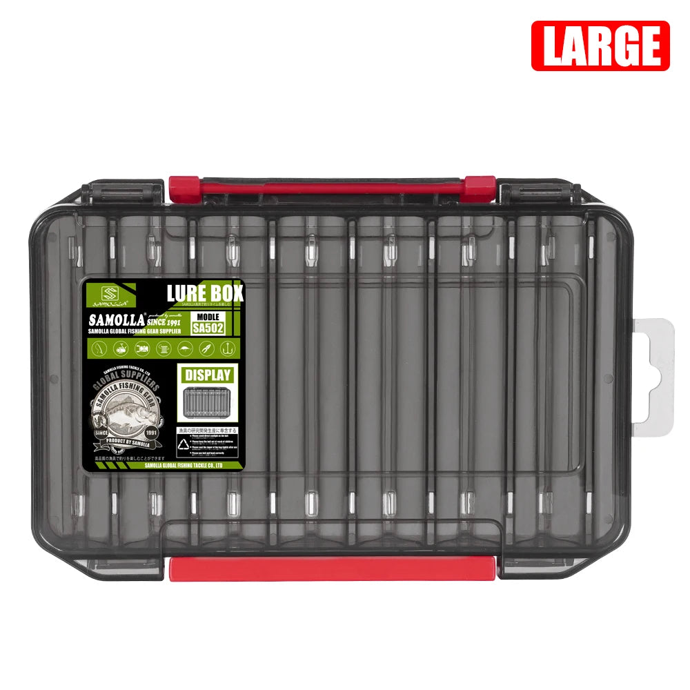 SAMOLLA Fishing Tackle Box — 14 Compartment Lure and Hook Organizer