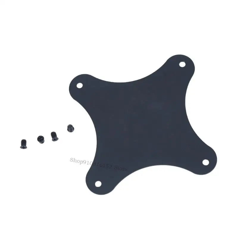 Portable Monitor Mounting Plate — Metal Stand Adapter with Rounded Corners