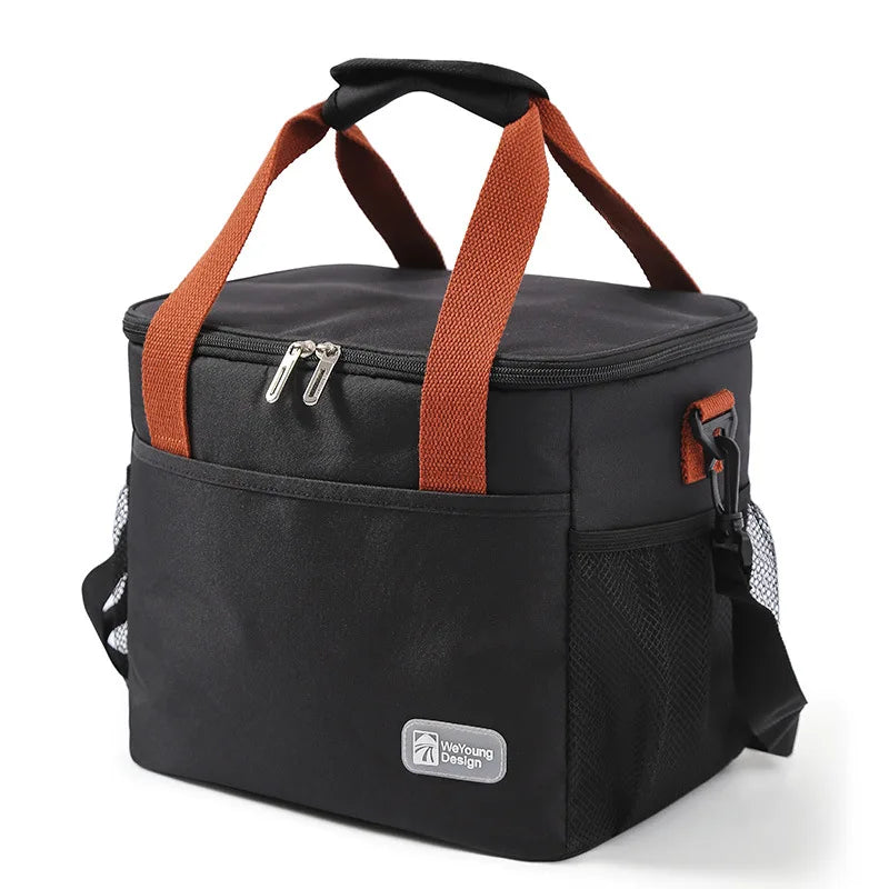 Insulated Lunch Tote Bag — Thermal Food Organizer for Picnic and Hiking
