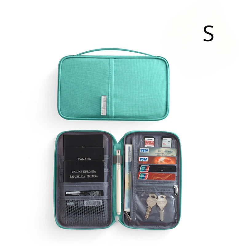 Waterproof Travel Document Organizer — Family Passport Holder & Card Case