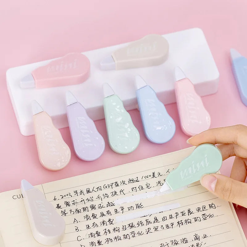 Lytwtw's Macaron Correction Tape Set — Cute Pastel Stationery for School and Office