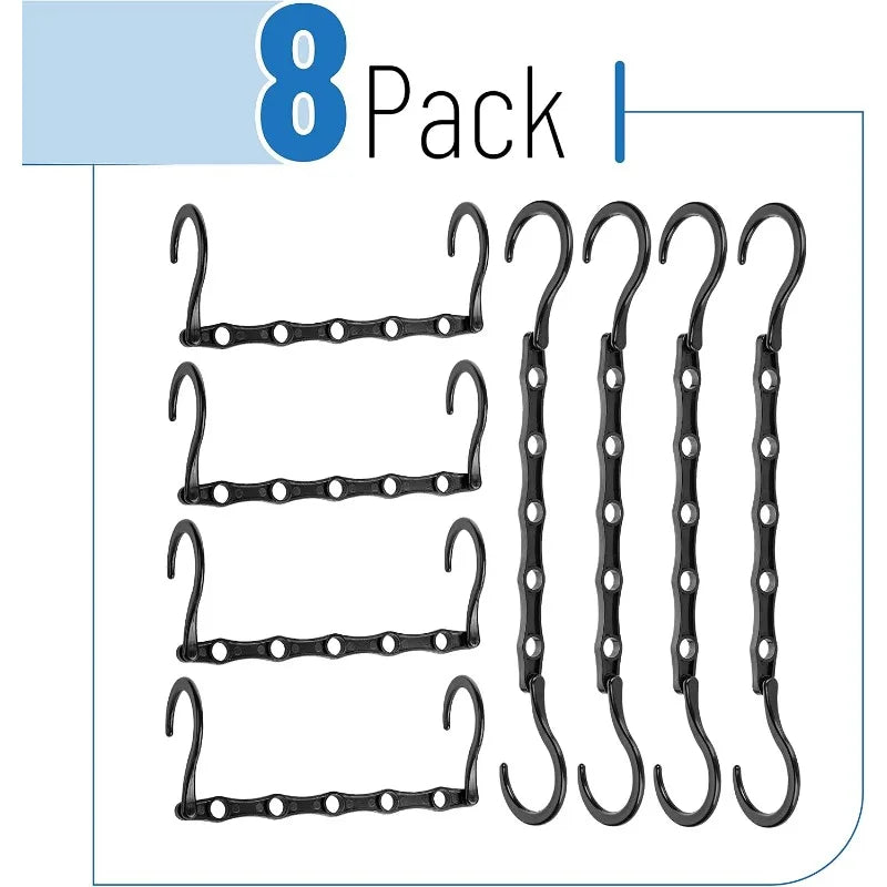 Space Saving Hangers — 360° Rotating Hooks for Closet Organization