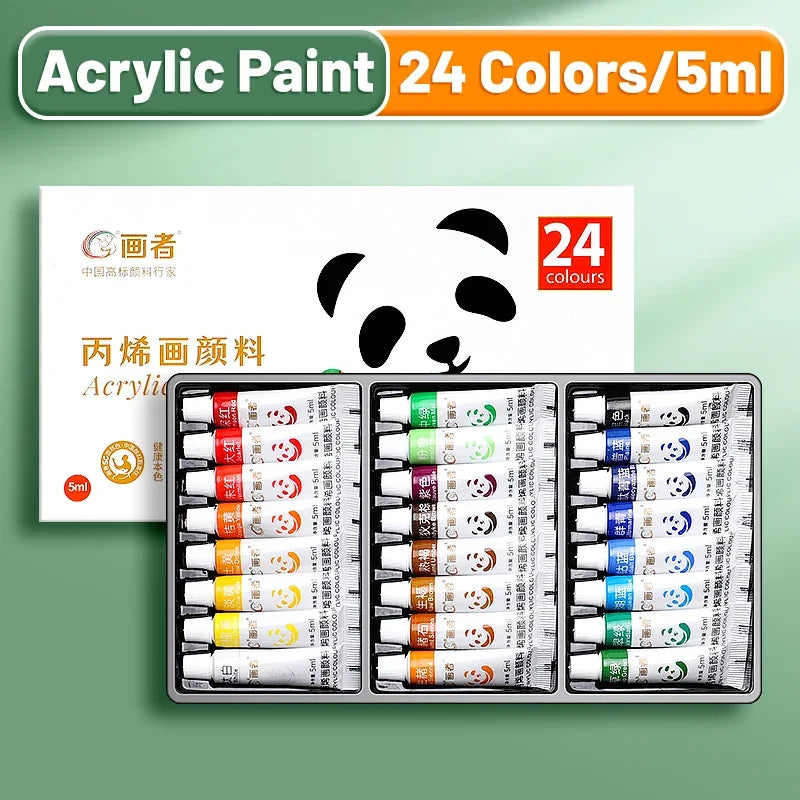 kissbuty Acrylic Paint Set — Vibrant Pigments for DIY Crafts and Canvas