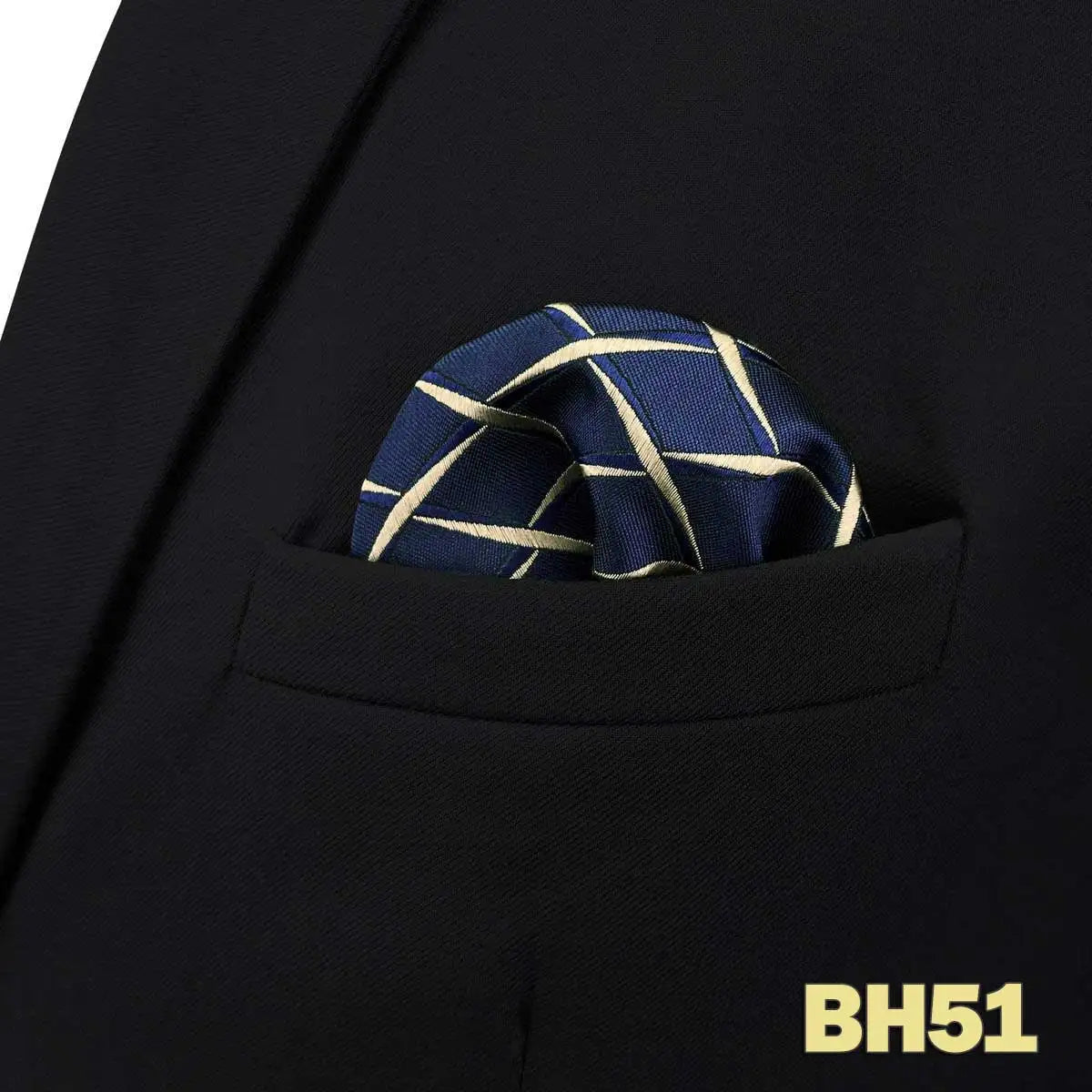 shlax&wing Men's Paisley Pocket Square — Elegant Microfiber Handkerchief for Suits