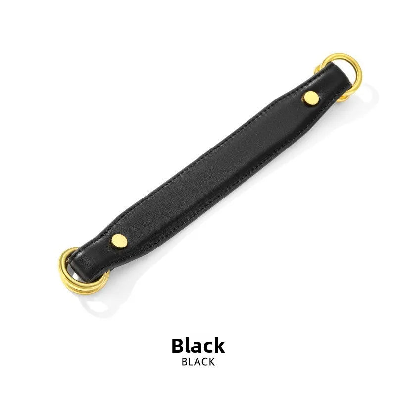 Leather Handbag Replacement Strap — Short Style with Double Ring Hardware