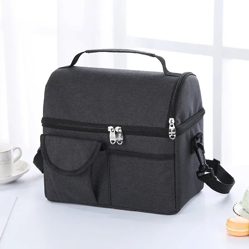 SMHXIANGQIANJIN Insulated Lunch Bag — 8L Thermal Cooler for Food & Drinks