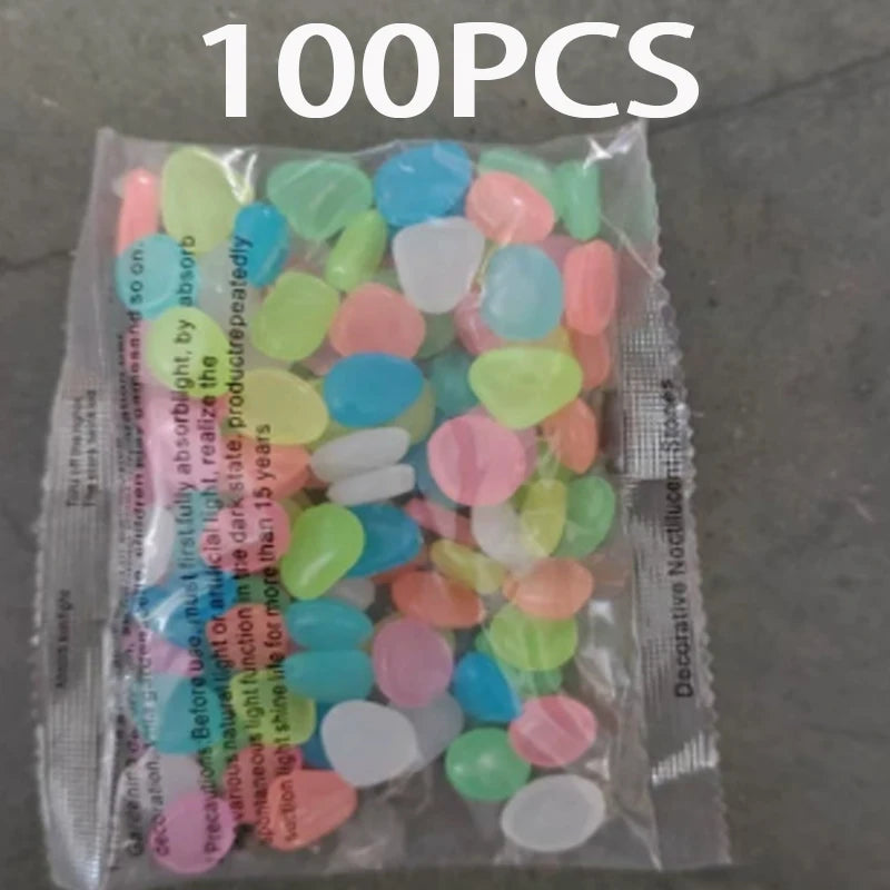 Glow in the Dark Garden Pebbles — Decorative Stones for Fish Tanks and Landscaping