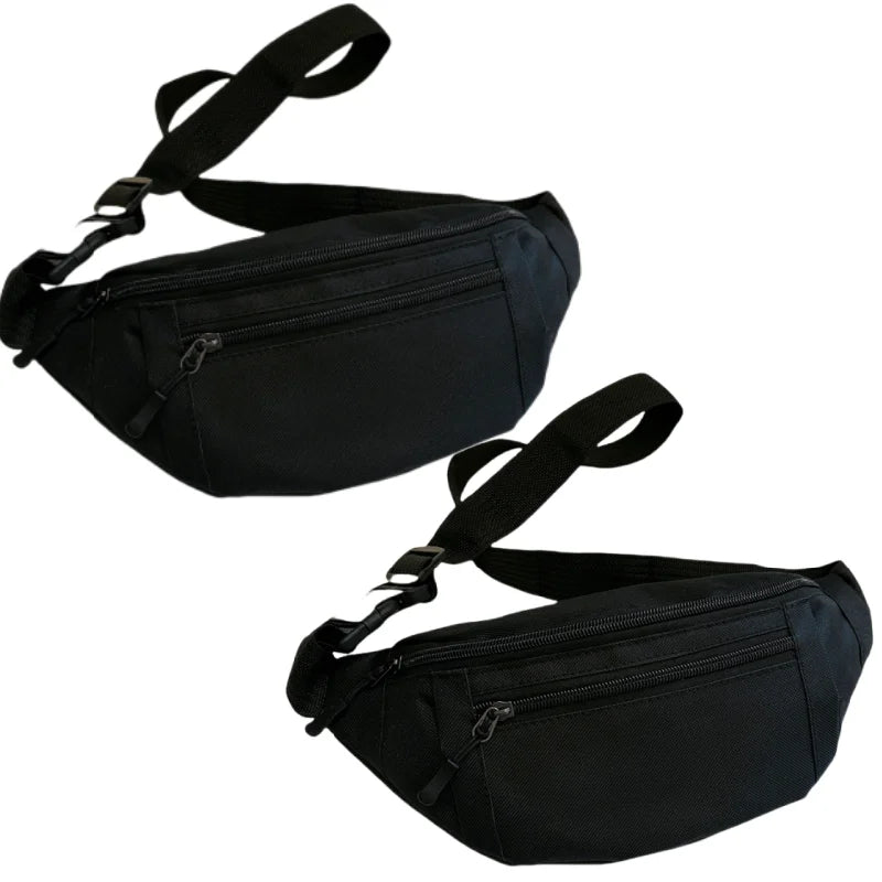 Nylon Waist Pack — Hands-Free Crossbody Bag for Travel and Sports