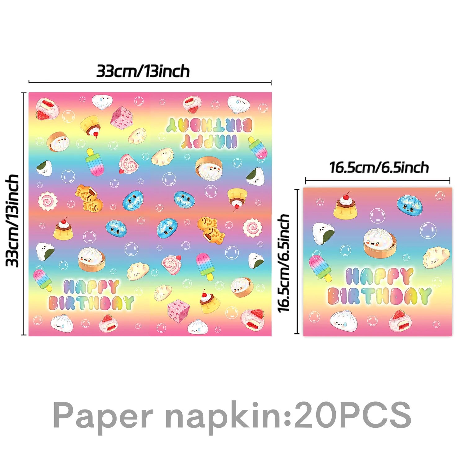 Dumpling Theme Party Decoration Set — Birthday Party Supplies & Favors