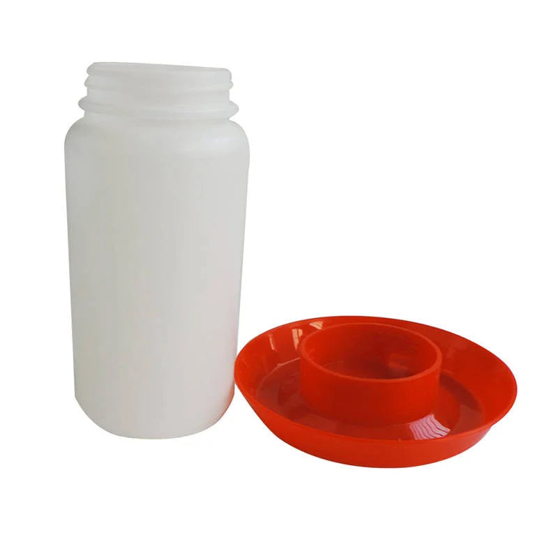 Automatic Poultry Feeder and Waterer — Large Capacity Feeding Trough
