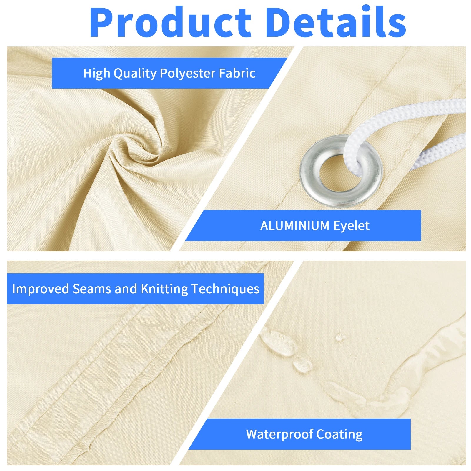 Waterproof Shade Sail — UV Block Outdoor Canopy for Patio & Garden