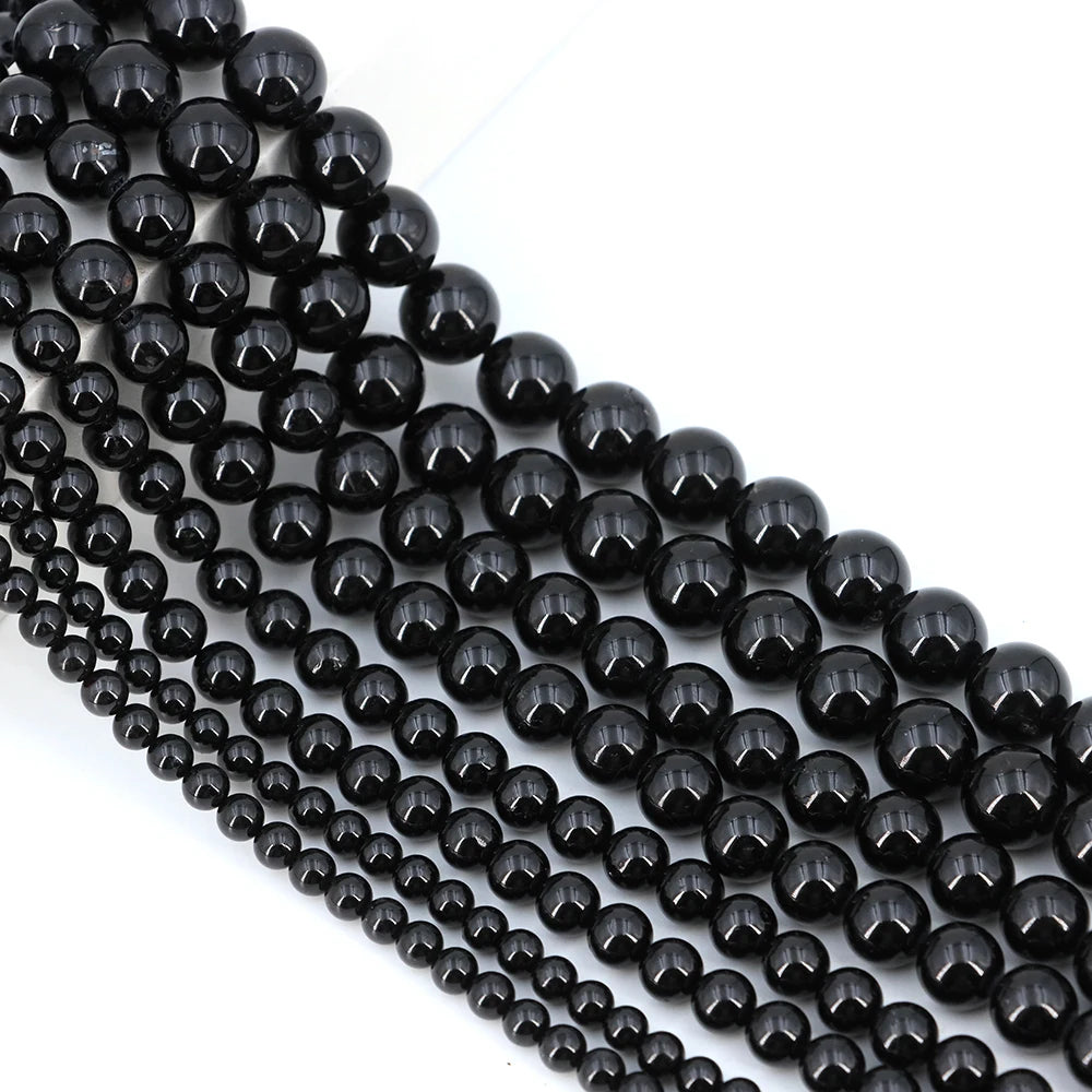Natural Stone Gemstone Beads — Round Crystal Spacers for Jewelry Making