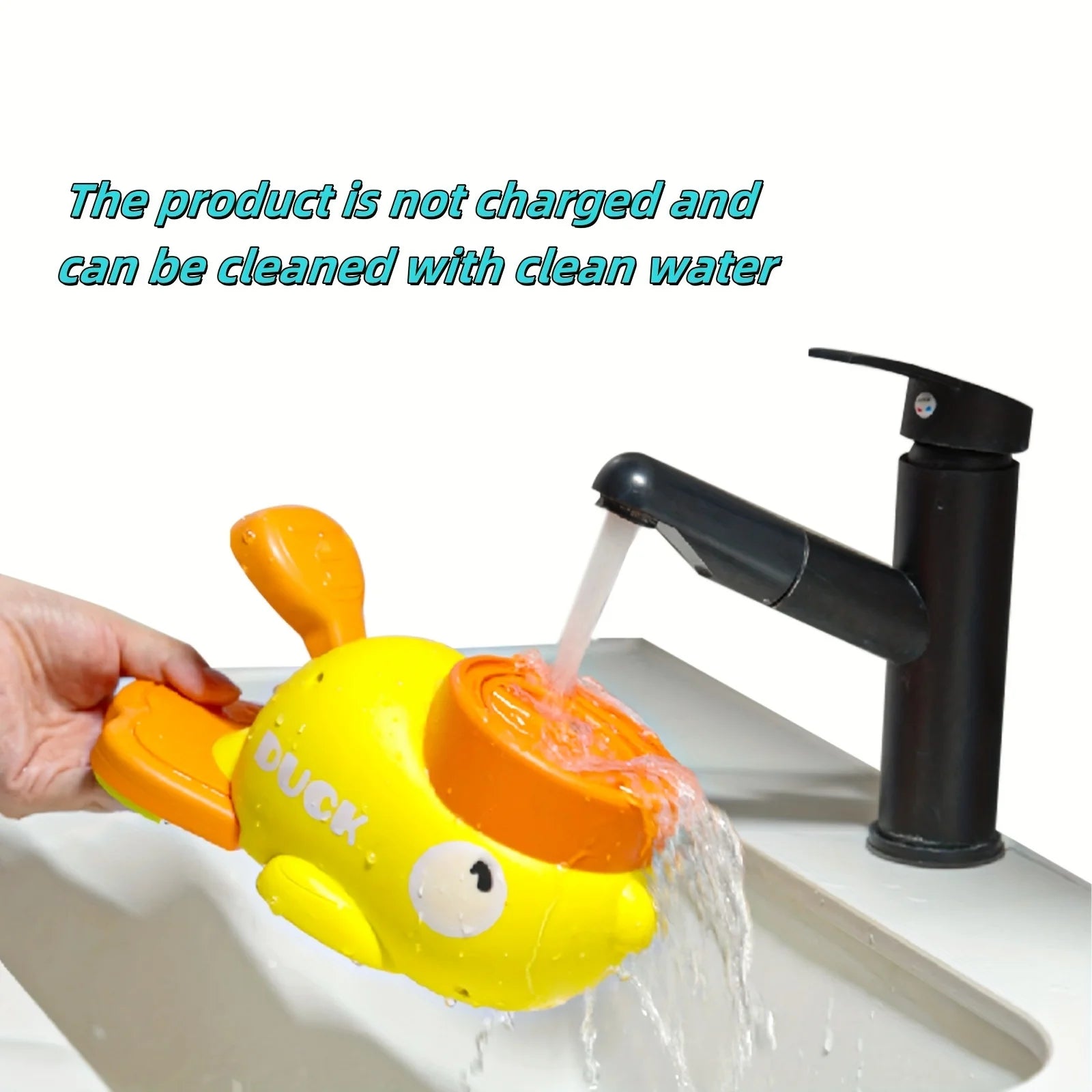 Interactive Duck Design Cat Feeder — Manual Food Dispenser Toy