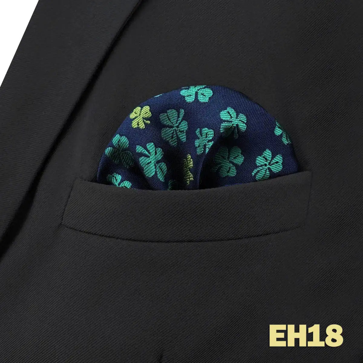 shlax&wing Men's Paisley Pocket Square — Elegant Microfiber Handkerchief for Suits