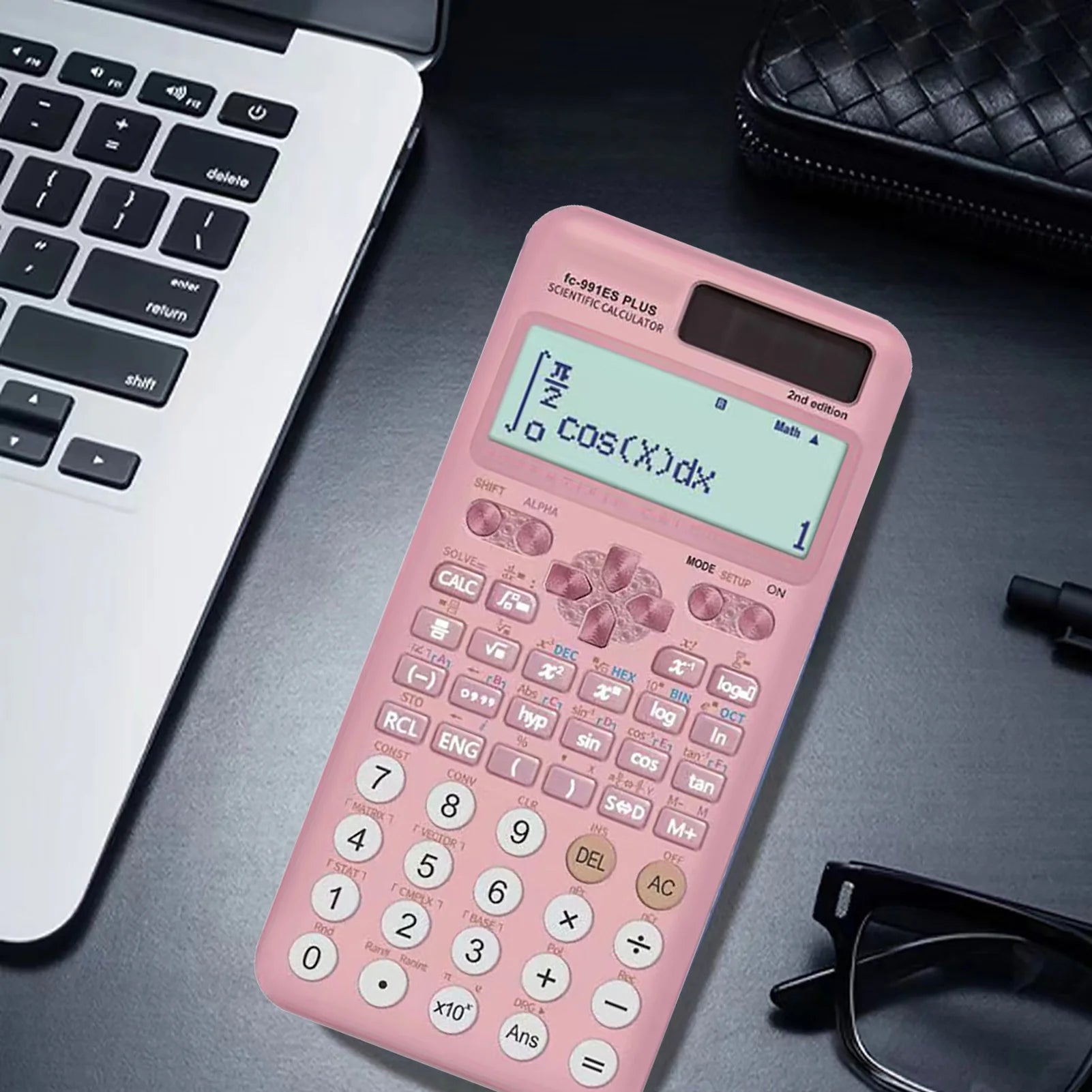 Scientific Math Calculator — 417 Functions with Dual Power Supply