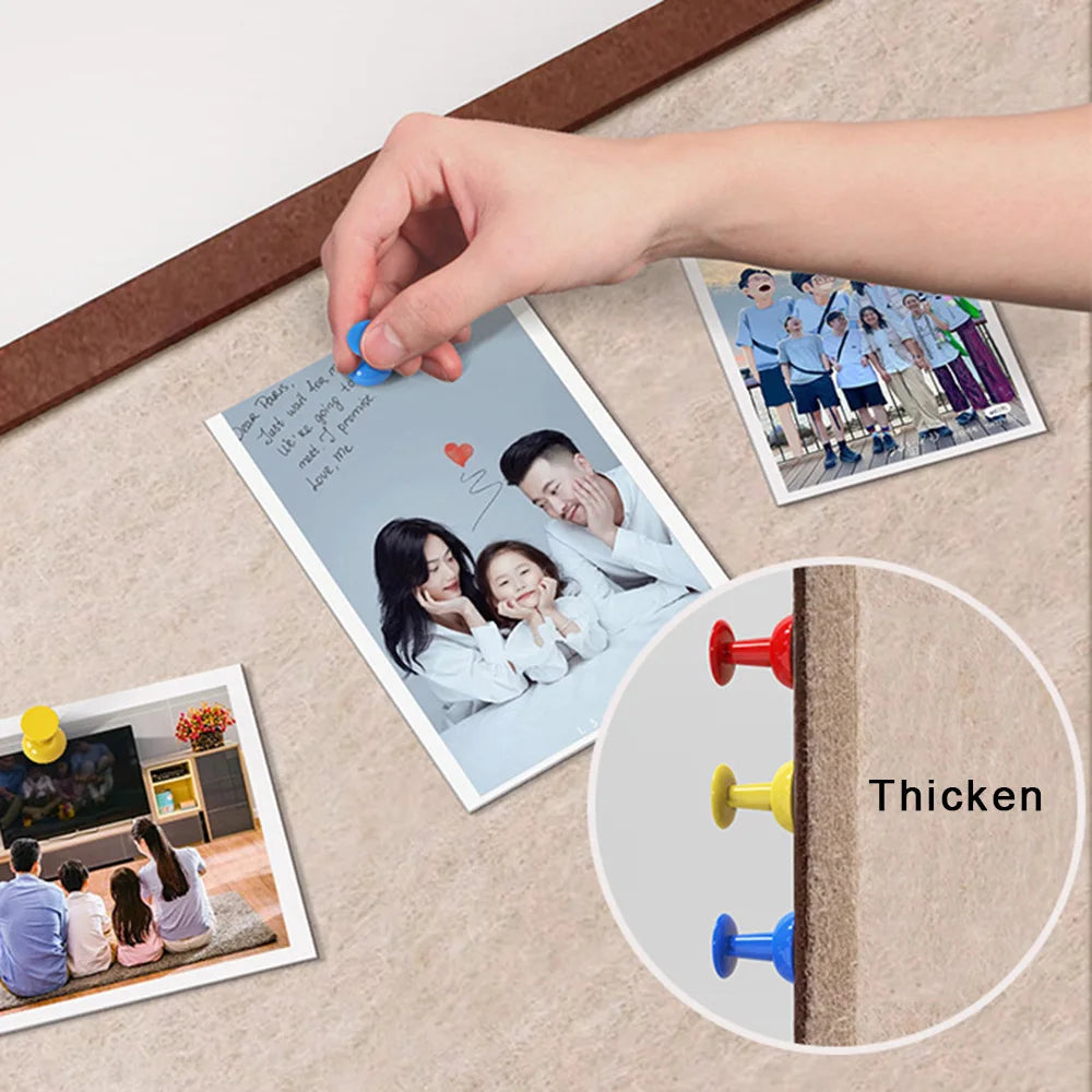 K-MIME Cork Board Bulletin — Wall Mounted Vision Board for Organization