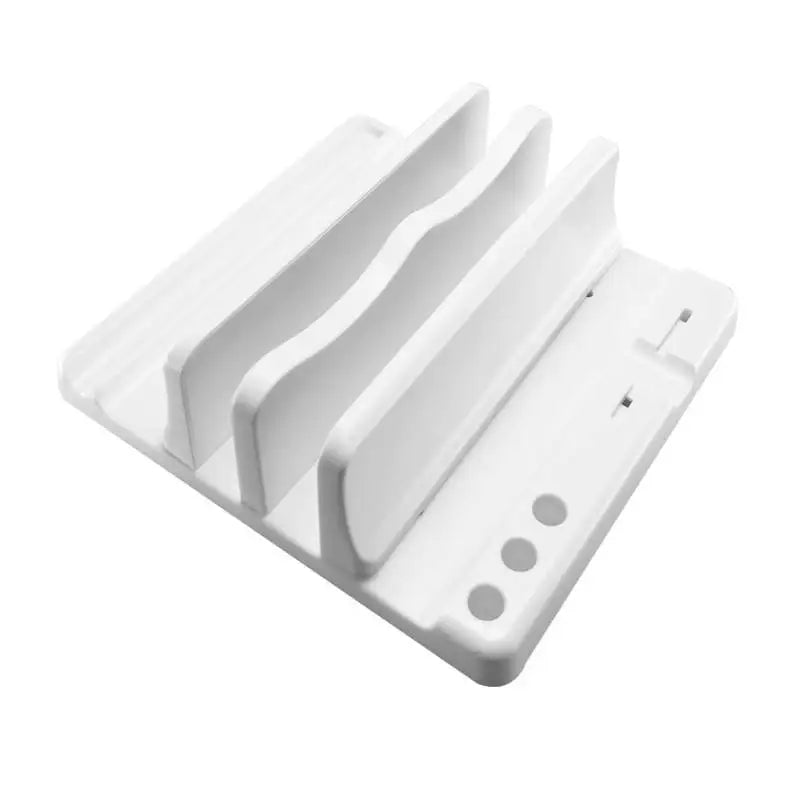 Adjustable Vertical Laptop Stand — Space-Saving Desktop Organizer