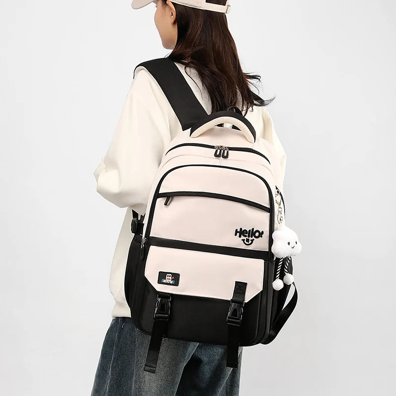 OKKID Girls School Backpack — Large Capacity Waterproof Bookbag
