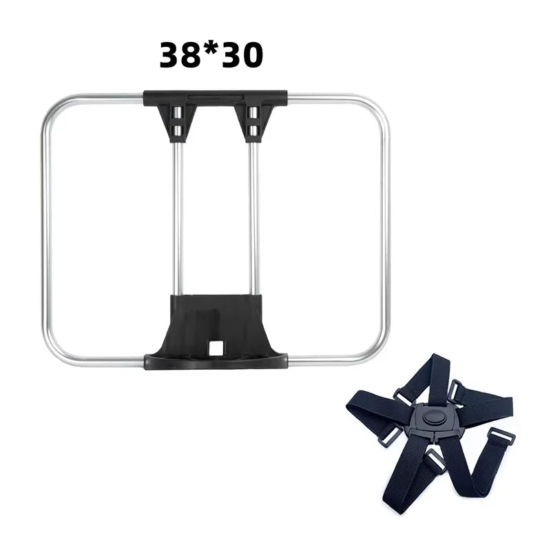 Aluminum Alloy Front Bag Frame — Durable Bike Rack Bracket Carrier