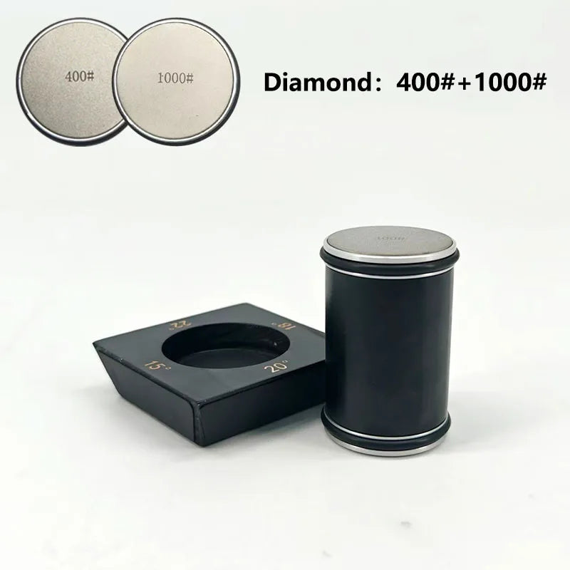 RSCHEF Rolling Knife Sharpener & Magnetic Holder — Diamond Stone Kit