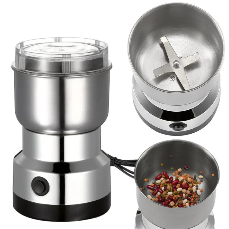 Electric Coffee Bean Grinder — Stainless Steel Spice and Nut Crusher