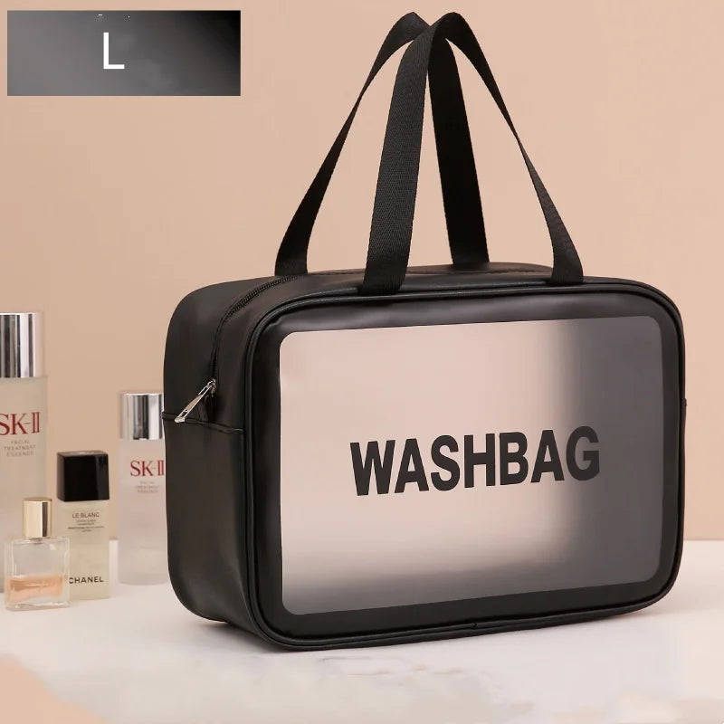 CCKANSCLE Transparent Cosmetic Bag — Large Capacity Travel Makeup Organizer