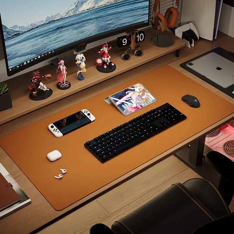 Leather Desk Mat — Large Protective Surface for Keyboard and Mouse