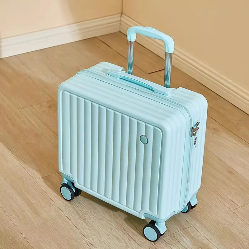 18-Inch Lightweight Travel Luggage — Hard Shell Spinner Suitcase with Combination Lock